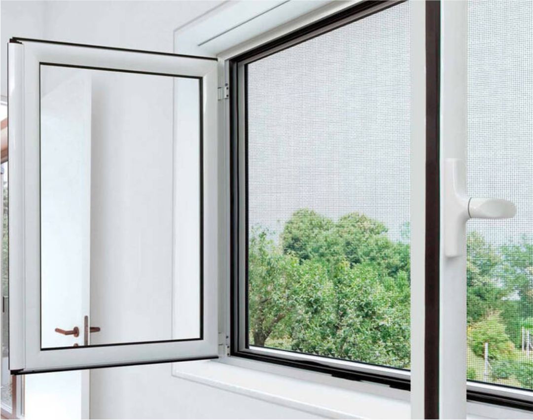 Opciones - Función: Impiden el paso de insectos al interior de la vivienda, permitiendo una ventilación adecuada. Materiales: Se fabrican en fibra de vidrio, aluminio o acero inoxidable. Tipos: Existen mosquiteras fijas, enrollables, plisadas, correderas y correderas plegables.